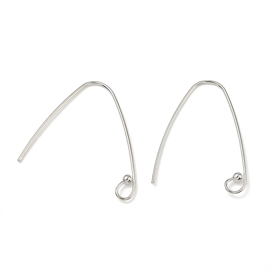 Латунные крючки для сережек, долговечный, стойки покрытие, плоская ушная проволока