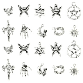 100 шт 10 стили подвески из сплава в тибетском стиле