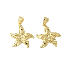 Латунные подвески, прелести морская звезда, стойки покрытие, долговечный, без кадмия и без свинца