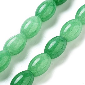 Natural Malaysia Jade Dyed Beads Strands, Rice