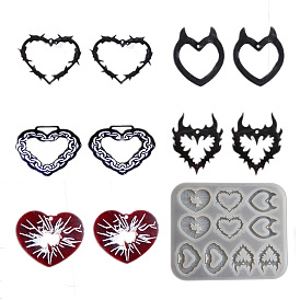 DIY силиконовые формы кулон, формы для литья смолы, сердце