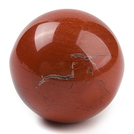 Natural Red Jasper Sphere Beads, No Hole/Undrilled, Round Ball Beads