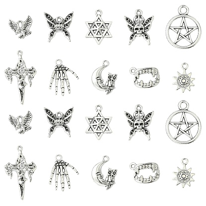 100 шт 10 стили подвески из сплава в тибетском стиле