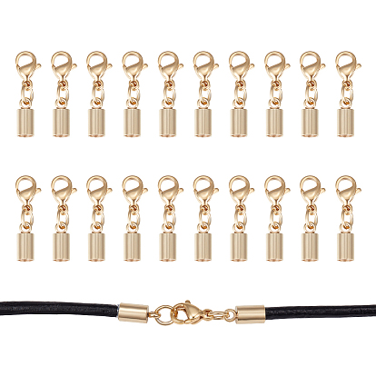 20шт 304 застежки-карабины из нержавеющей стали, с мозг заканчивается, колонка