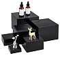 6 pièces 6 tailles supports à aliments cubiques en acrylique, présentoirs à buffet pour desserts, bijoux, fruits