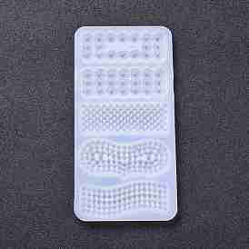 DIY Silicone Hair Clip Molds, Resin Casting Molds, for UV Resin, Epoxy Resin Jewelry Making, Rectangle & Oval & Curve