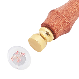 Наборы для изготовления штампов своими руками, включая деревянную ручку груши и пустую латунную головку штампа с восковой печатью, круглые