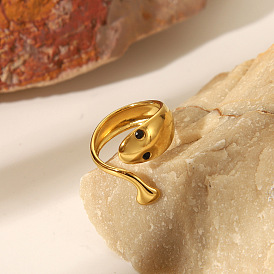 304 открытые манжеты из нержавеющей стали для женщин, змея