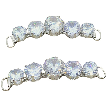 2 шт. латунные микрофибровые клипсы для пряжек для обуви, для украшения сумки для обуви, кошелек аппаратные аксессуары