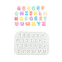 DIY Silicone Pendant Mold, Letter A~Z, Resin Casting Molds, for UV Resin, Epoxy Resin Craft Making
