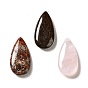 Natural Gemstone Pendants, Teardrop Charm