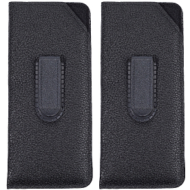 2bolsa rectangular para gafas de piel sintética (50 unidades), Estuche protector para gafas de sol