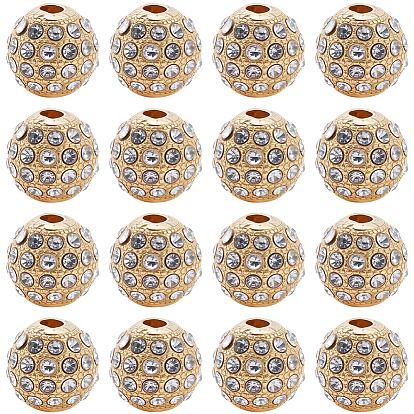 20шт. сплава стразов бусины, круглые