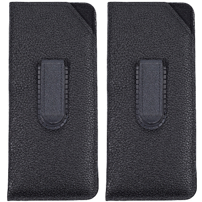2bolsa rectangular para gafas de piel sintética (50 unidades), Estuche protector para gafas de sol