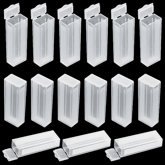 Пластиковые банки для окрашивания предметных стекол, держатели для микроскопических стекол, прямоугольные