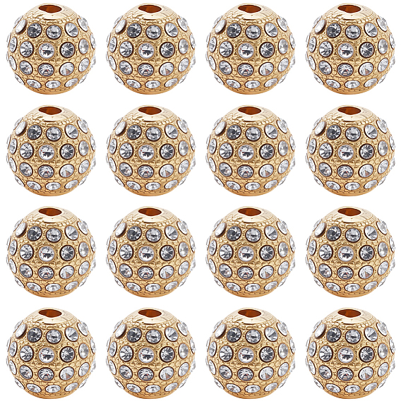 20шт. сплава стразов бусины, круглые