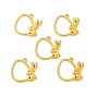 Alloy Open Back Bezel Pendants, For DIY UV Resin, Epoxy Resin, Pressed Flower Jewelry, Easter Theme, Rabbit & Egg