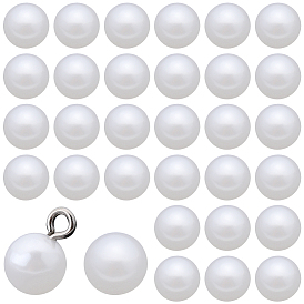 100шт. пластиковые подвески, круглые, с платиновой и сплавочной фурнитурой