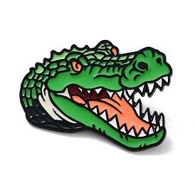 Crocodile Alloy Enamel Pin Brooch, for Backpack Clothes