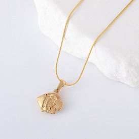 3 шт. ожерелья из нержавеющей стали с подвеской в виде морской рыбы для женщин