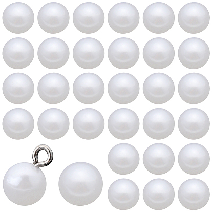 100шт. пластиковые подвески, круглые, с платиновой и сплавочной фурнитурой