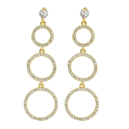 Кольцо латунные прозрачные кубические цирконии серьги-гвоздики, без свинца и без кадмия