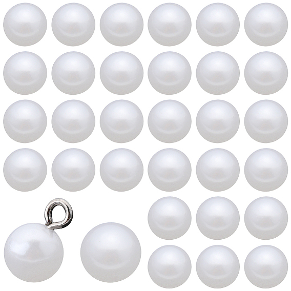 100шт. пластиковые подвески, круглые, с платиновой и сплавочной фурнитурой