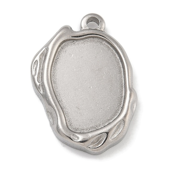 304 настройки подвесных кабошонов из нержавеющей стали, овальный шарм