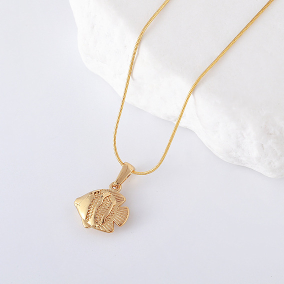 3 шт. ожерелья из нержавеющей стали с подвеской в виде морской рыбы для женщин