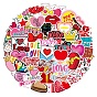Valentine's Day Paper Sticker Labels, Self-adhesion, for Suitcase, Skateboard, Refrigerator, Helmet, Mobile Phone Shell