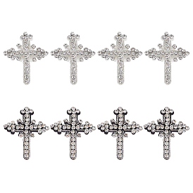 8шт. 2 цвета, вышивка крестом со стразами для аксессуаров из ткани