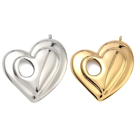 304 из нержавеющей стали большие кулоны, сердце прелести