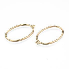Alloy Open Back Bezel Pendants, For DIY UV Resin, Epoxy Resin, Pressed Flower Jewelry, Cadmium Free & Lead Free, Oval