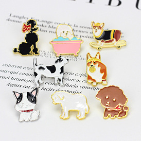 Animal Series Puppy Dog Series Personality Animal Badge Corsage Brooch Brooch Metal Badge