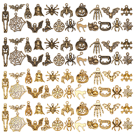 80 шт 20 стили подвески из сплава в тибетском стиле, темы хэллоуина