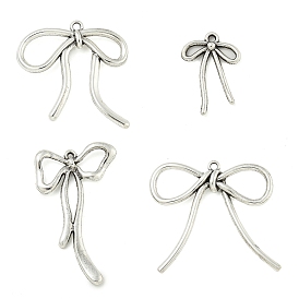 Tibetan Style Alloy Pendants, Bowknot