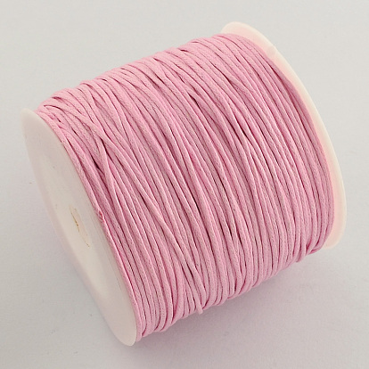 Waxed Cotton Thread Cords, 1mm, about 91.44 yards(100m)/roll