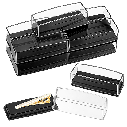 Transparent Plastic Tie Clip Packing Boxes, Rectangle