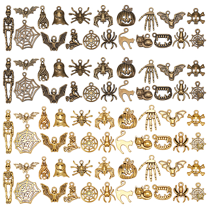 80 шт 20 стили подвески из сплава в тибетском стиле, темы хэллоуина