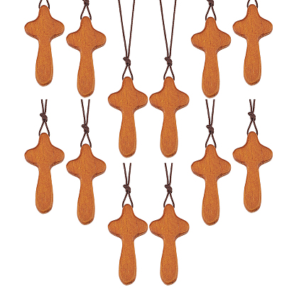 Wood Cross Pendant Decorations, Home Car Hanging Decorations