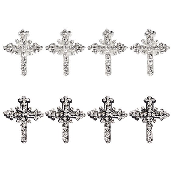 8шт. 2 цвета, вышивка крестом со стразами для аксессуаров из ткани