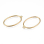 Alloy Open Back Bezel Pendants, For DIY UV Resin, Epoxy Resin, Pressed Flower Jewelry, Cadmium Free & Lead Free, Oval