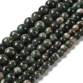 Natural Green Quartz Round Beads Strands