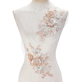 2 шт. Компьютеризированная вышивка на ткани утюгом / пришивание заплат, аксессуары для костюма, аппликация, цветок