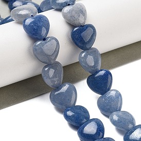 Natural Blue Aventurine Beads Strands, Heart