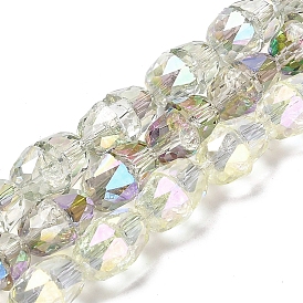 Chapelets de perles en verre transparentes  , facette, cloche