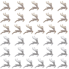 32шт. 2 цвета сплава с подвесками из хрустальных страз, олени прелести