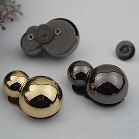 Monedero de aleación redonda cierres a presión botón de adorno, cierre para la fabricación de bolsos de mano