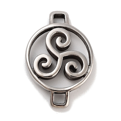 Ретро 304 звенья из облачной нержавеющей стали, для изготовления кожаных браслетов, плоско-круглые