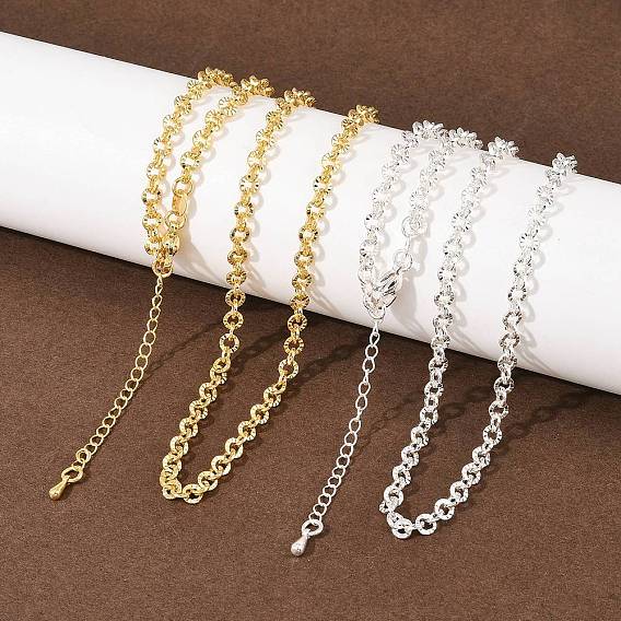 4Многомиллиметровые латунные цепочки-колье роло для мужчин и женщин